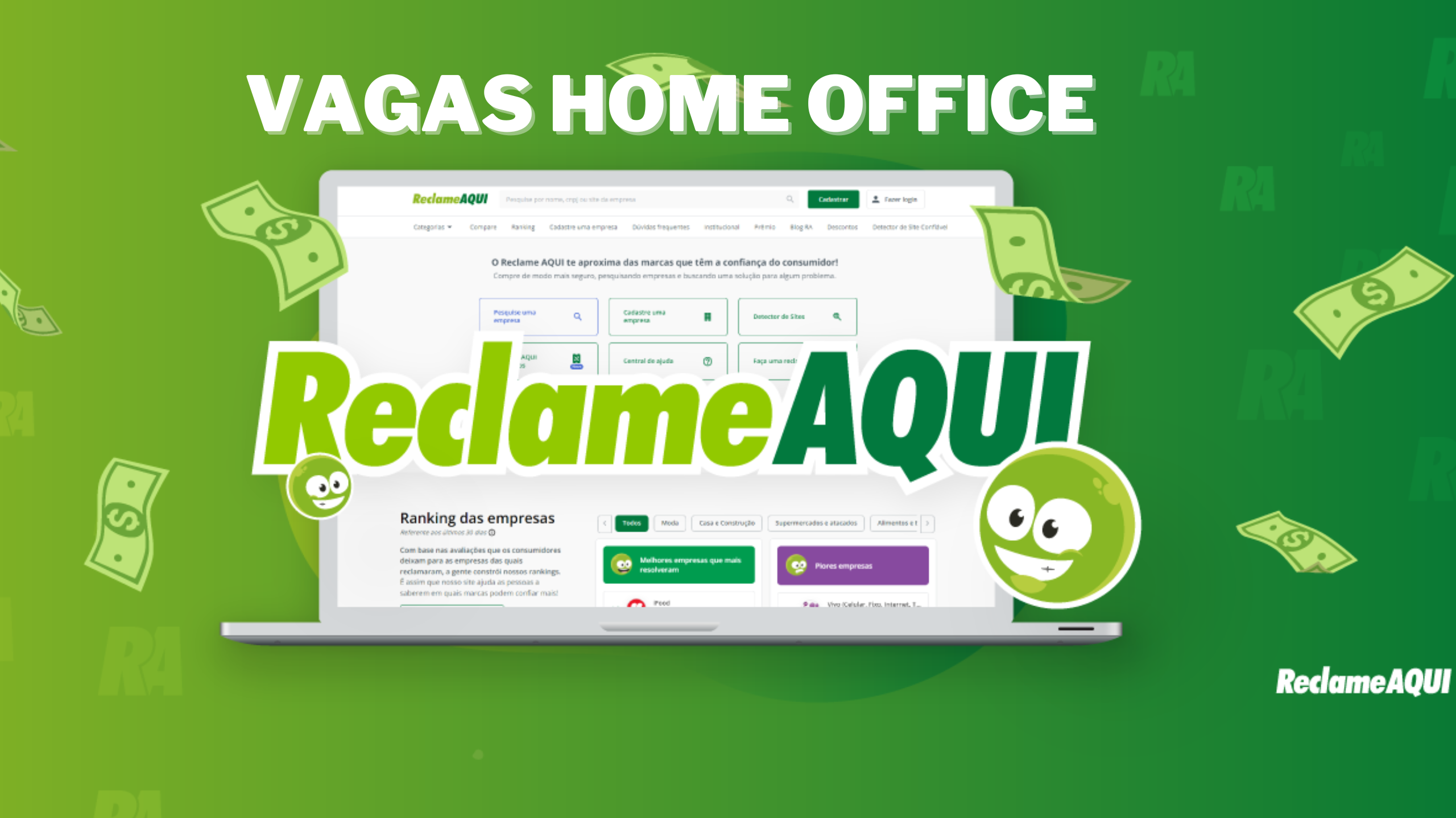 Trabalhe de Casa no Reclame AQUI! Empresa anuncia vaga HOME OFFICE para Analista de Afiliados Sr