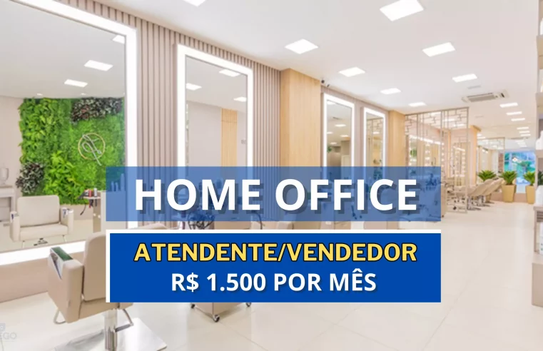 Empresa de metais de luxo contrata Atendente/Vendedor 100% HOME OFFICE com salário de R$ 1.500,00 de segunda a sexta-feira