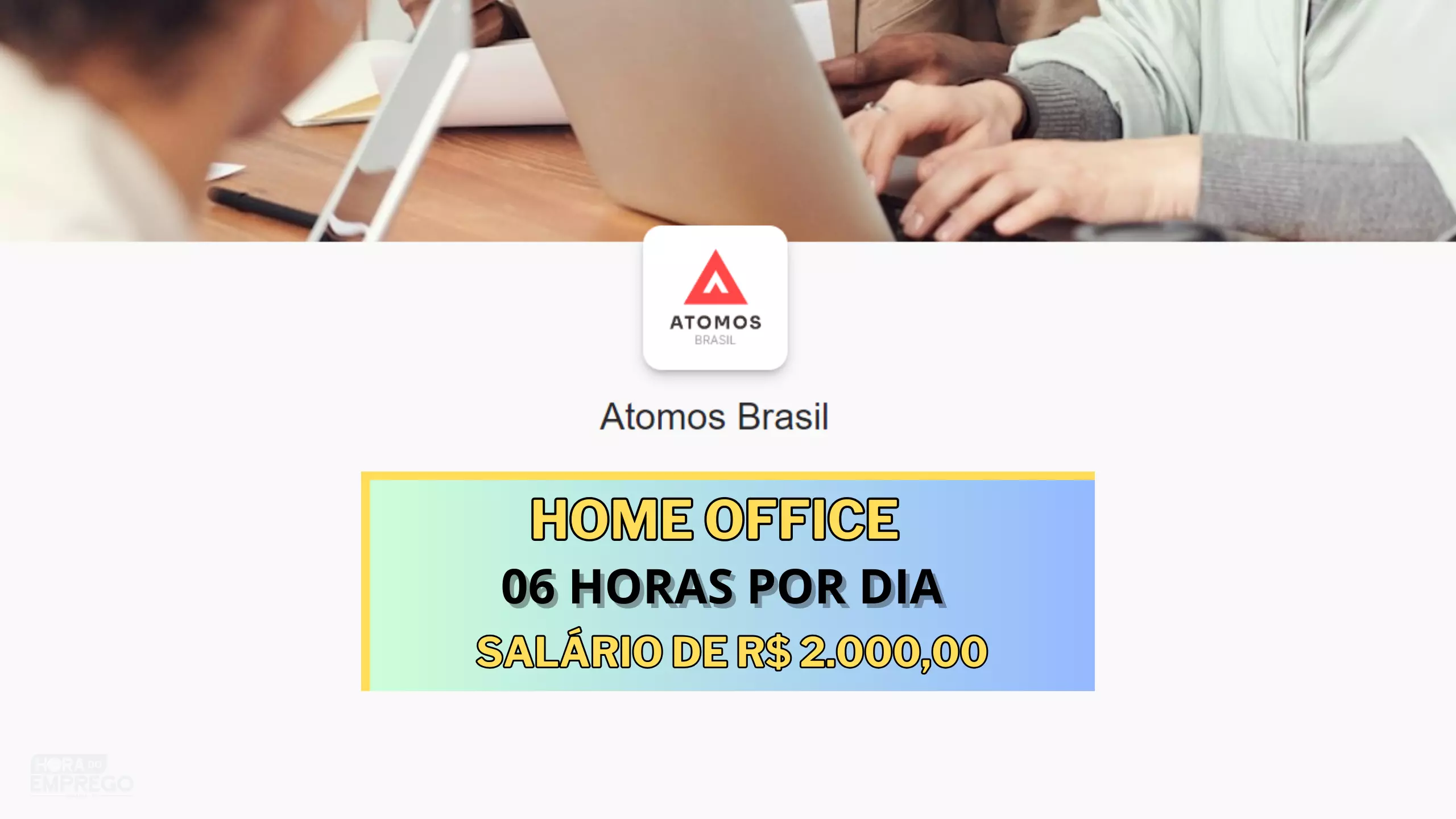 Atomos Brasil abre vaga HOME OFFICE para Atendimento ao Cliente Jr (Tarde) com salário de R$ 2.000,00