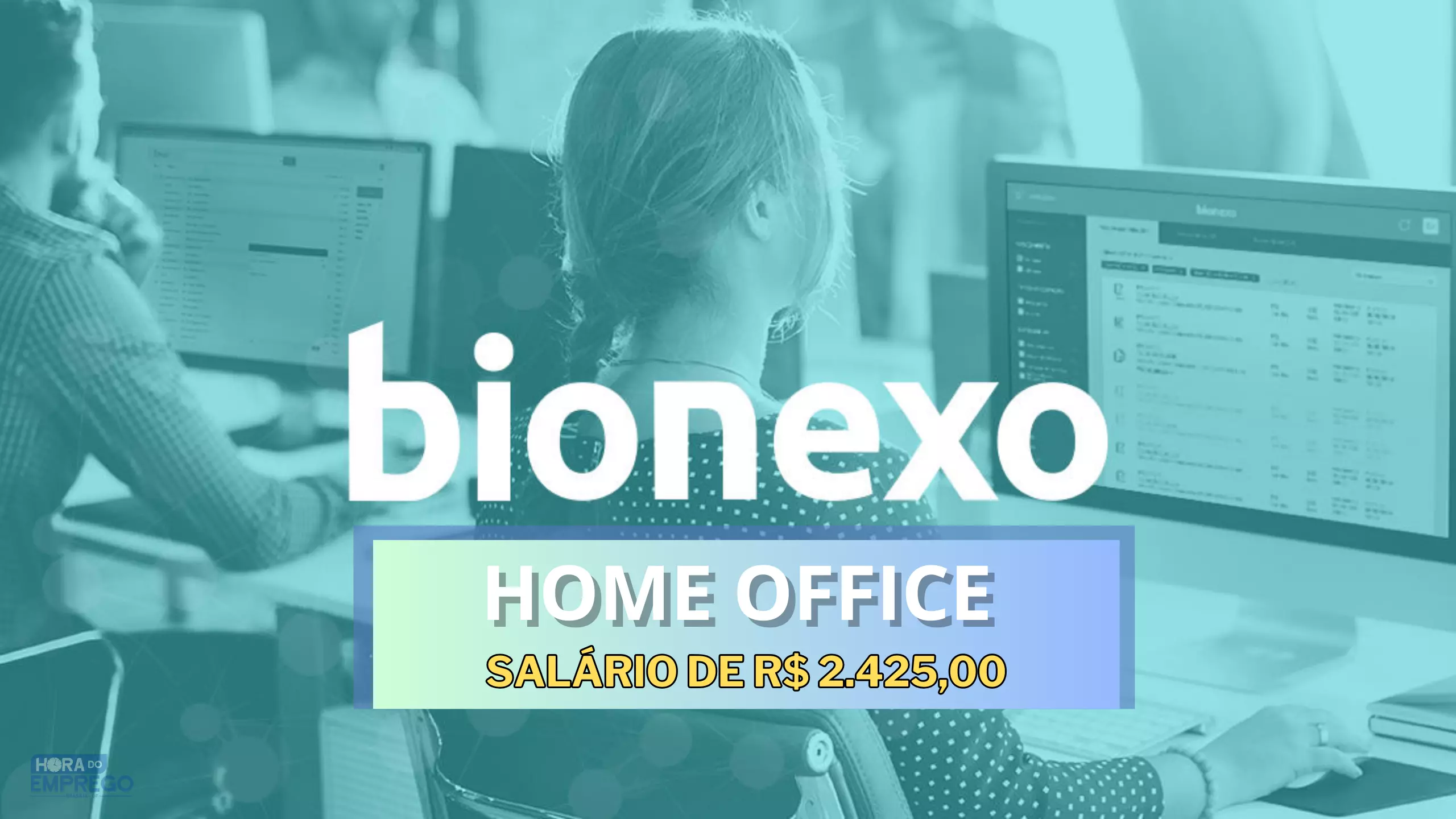 Bionexo abre vaga HOME OFFICE para Atendimento ao Cliente com salário de 2.425,00 e regime CLT
