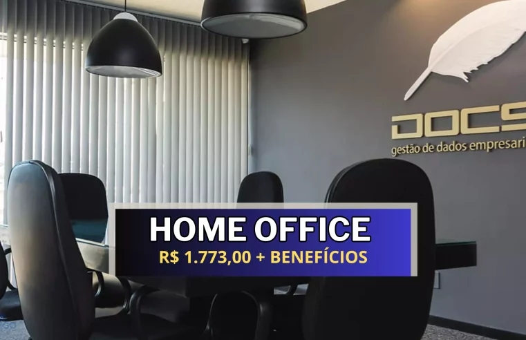 DOC9 abre vaga 100% HOME OFFICE para Assistente de Pré-Vendas com salário de R$ 1.777,00 e até Auxílio Home Office