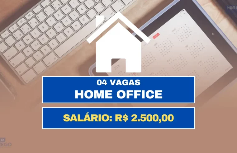 Trabalhe de Casa: 04 Vagas de emprego 100% HOME OFFICE com salário de R$2.500,00 por mês na área Comercial