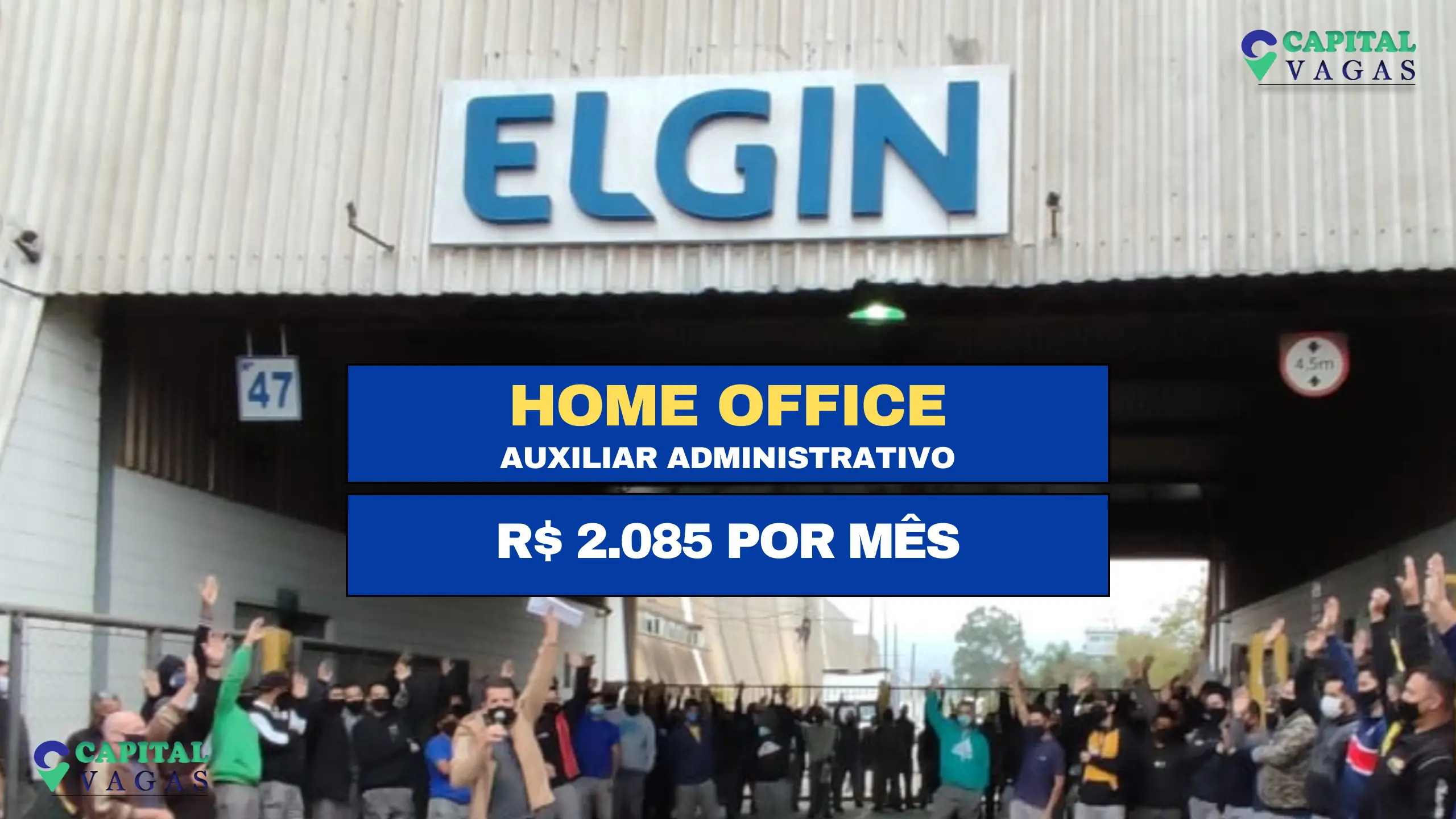 Trabalhe de Casa: Elgin S/A abre vagas HOME OFFICE SEM EXPERIÊNCIA para Auxiliar Administrativo com salário de R$ 2.085 por mês