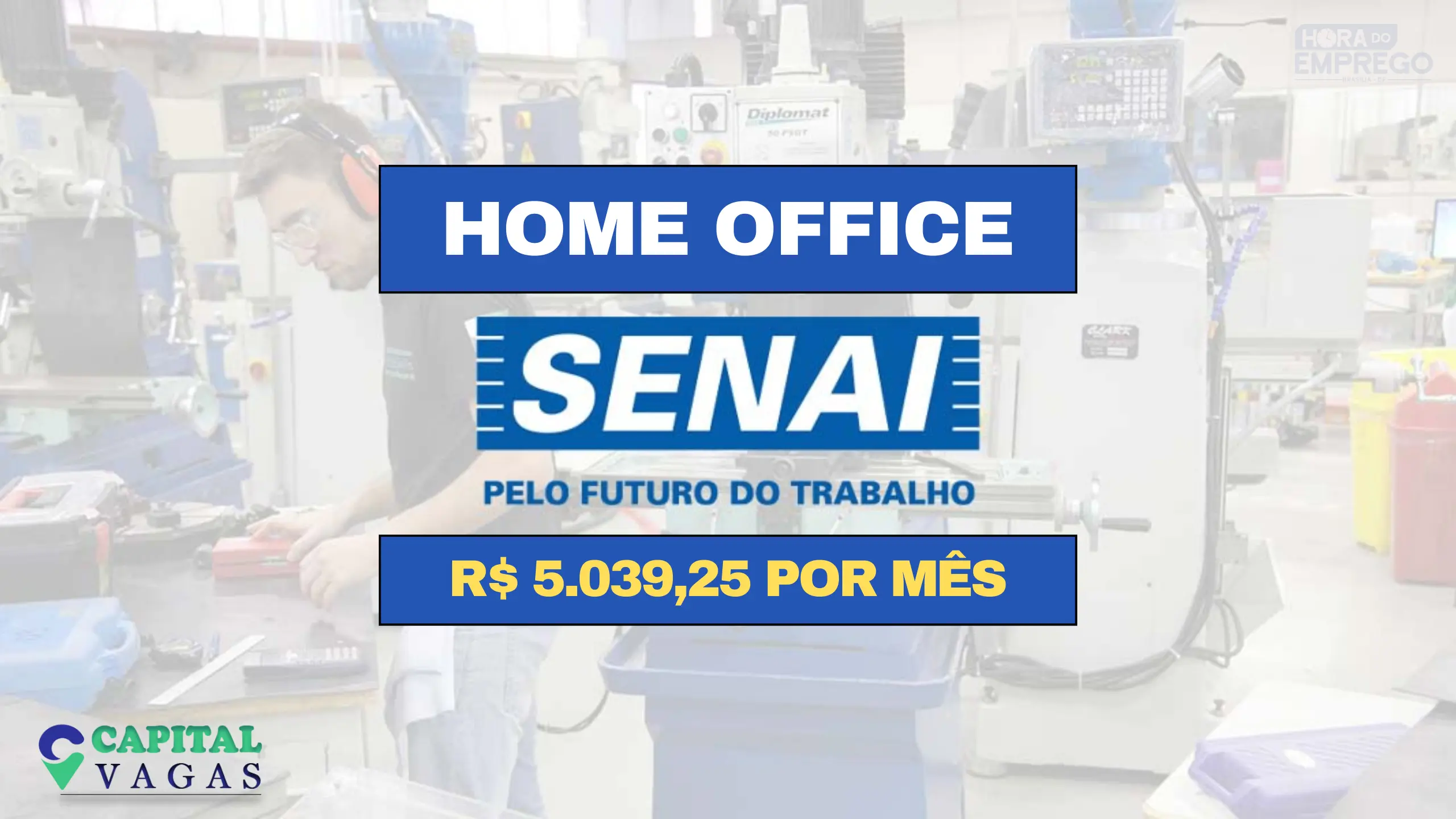 Trabalhe de Casa: Senai abre vaga HOME OFFICE com salário de R$ 5.039,25 por mês no setor de T.I