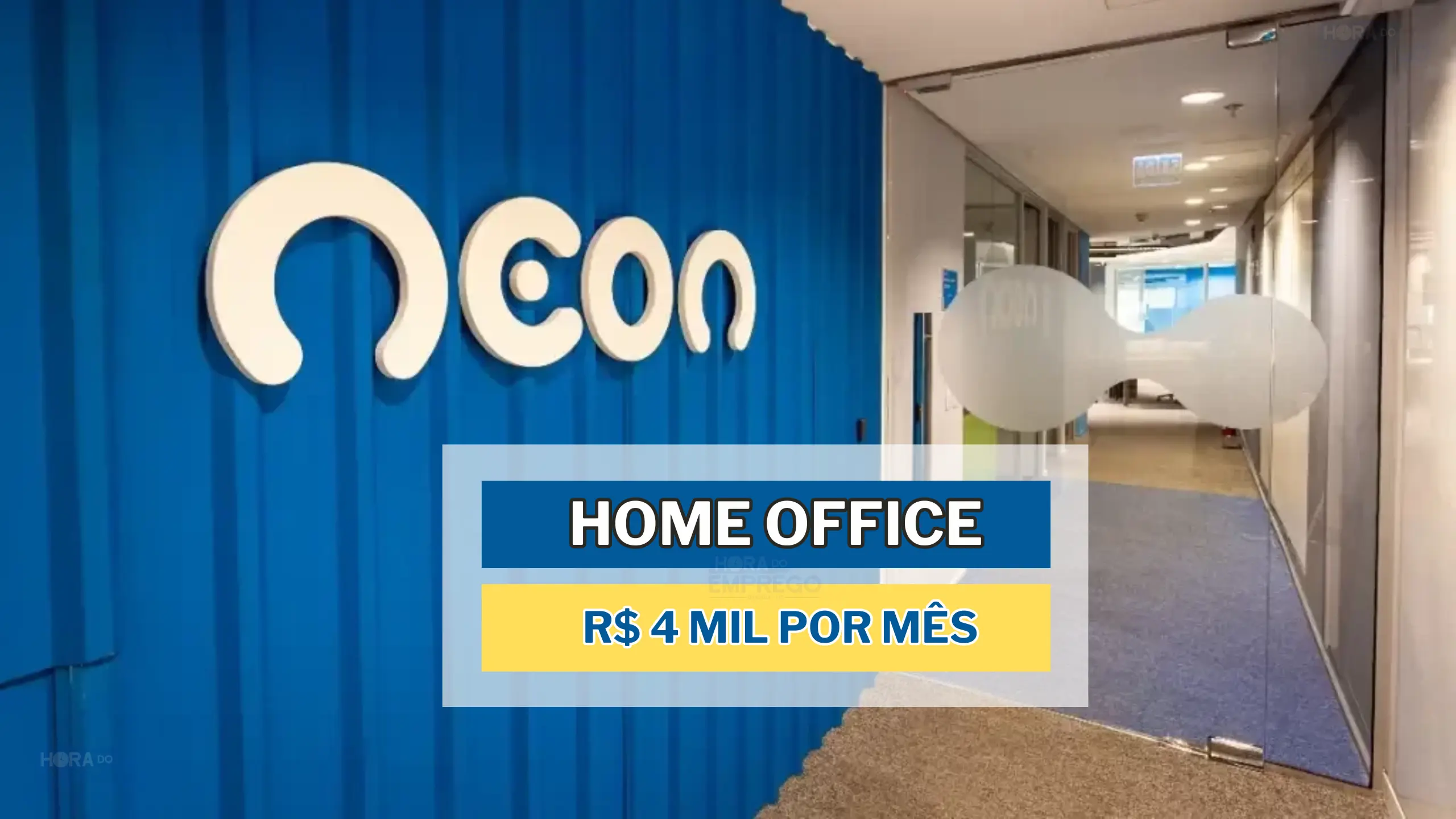 Trabalhe de Casa: Banco NEON abre vaga HOME OFFICE com salário de até 4 MIL por mês para Analista de Captação
