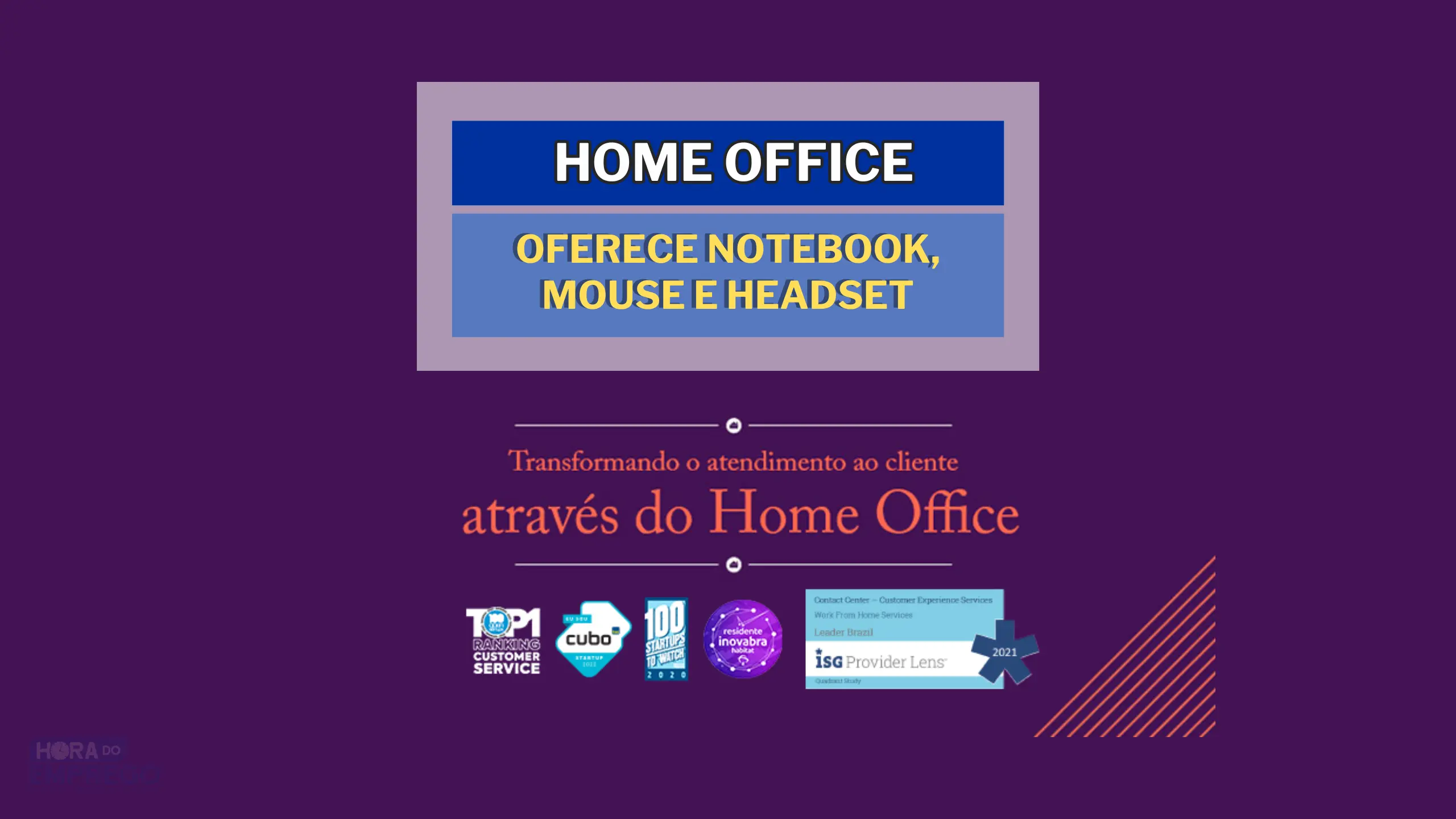 Home Agent oferece Notebook, Mouse e Headset para você TRABALHAR DE CASA em HOME OFFICE de segunda a sexta