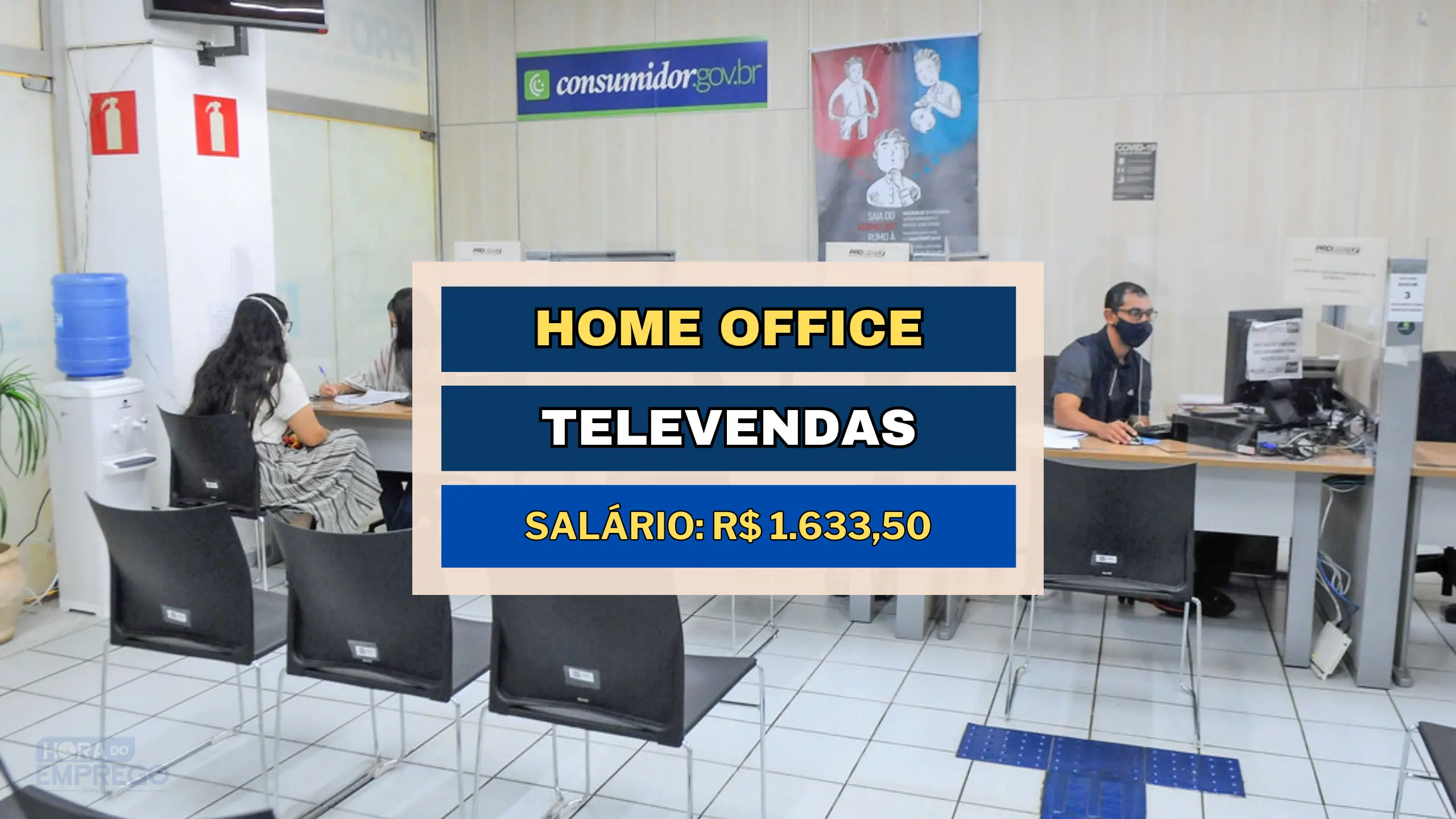 Vagas HOME OFFICE 06 horas por dia para Operador de Televendas Ativo com salário de R$ 1.633,50 e Alimentação de R$ 30,00 por dia